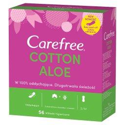 Cotton Feel Normal Wkładki higieniczne zapach aloesowy 56 sztuk
