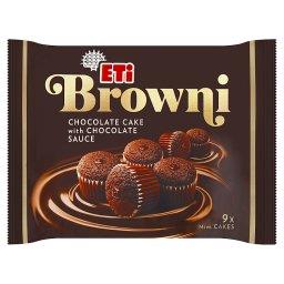 Browni Babeczki z czekoladą i nadzieniem czekoladowy...