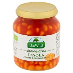 Ekologiczna fasola w sosie pomidorowym 360 g