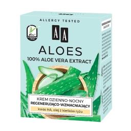 Aloes 100% aloe vera extract krem dzienno-nocny regenerująco-wzmacniający 50 ml
