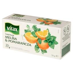 Inspiracje Herbatka owocowo-ziołowa aromatyzowana melisa & pomarańcza 33 g (20 x 1,65 g)