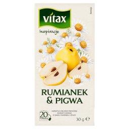 Inspiracje Herbatka ziołowo-owocowa aromatyzowana o smaku rumianku i pigwy 30 g (20 x 1,5 g)