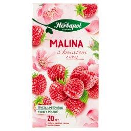 Kwiaty Polskie Herbatka owocowo-ziołowa malina z kwiatem róży 46 g (20 x 2,3 g)