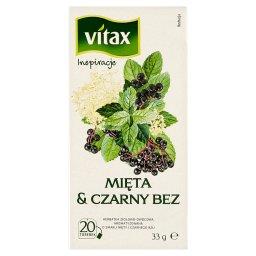 Inspiracje Herbatka ziołowo-owocowa aromatyzowana o smaku mięty i bzu 33 g (20 x 1,65 g)