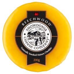 Beechwood Ser Cheddar Beechwood wędzony w żółtym wosku 200 g