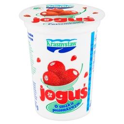 Joguś Jogurt o smaku poziomkowym 400 g