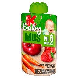 Baby Mus po 6 miesiącu jabłko truskawka marchew 100 g