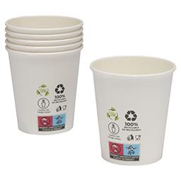Kubki do napojów papierowe Eco Friendly 250 ml 6 sztuk