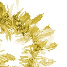 Łańcuch dekoracyjny matowy - listki  złoty