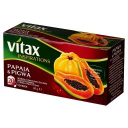 Inspirations Herbatka owocowo-ziołowa aromatyzowana o smaku papai i pigwy 40 g (20 x 2 g)