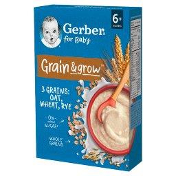 Grain & grow Kaszka owsiano-pszenno-żytnia mleczna po 6 miesiącu 200 g