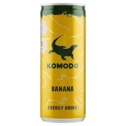 Gazowany napój energetyzujący o smaku bananowym 250 ml