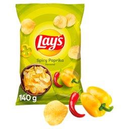 Chipsy ziemniaczane o smaku pikantnej papryki 140 g