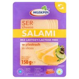 Bez laktozy Ser salami w plastrach 150 g