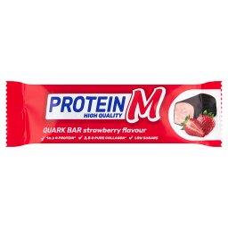 Protein M Batonik z masy twarogowej o smaku truskawk...