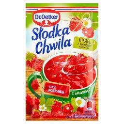 Słodka Chwila Kisiel z kawałkami owoców smak poziomk...