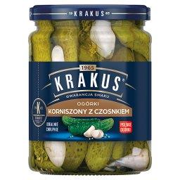 Ogórki korniszony z czosnkiem 500 g