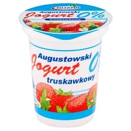 Jogurt Augustowski truskawkowy 0% tłuszczu 350 g