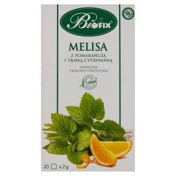 Herbatka ziołowo-owocowa melisa z pomarańczą i trawą cytrynową 40 g (20 x 2 g)