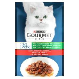Perle Karma dla kotów mini fileciki w sosie z wołowiną i marchewką 85 g