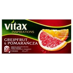 Inspirations Herbatka owocowo-ziołowa aromatyzowana grejpfrut & pomarańcza 40 g (20 x 2 g)