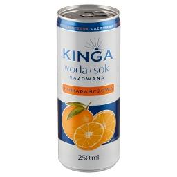 Napój woda + sok gazowana pomarańczowa 250 ml