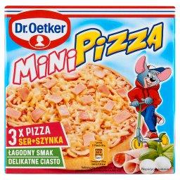 Mini pizza ser + szynka  (3 sztuki)
