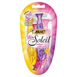 Miss Soleil Colour Collection 3-ostrzowa golarka 4 sztuki