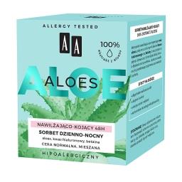 Aloes 100% aloe vera extract sorbet dzienno-nocny 48h nawilżająco-kojący 50 ml