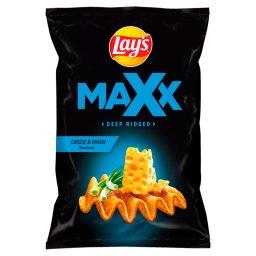 Maxx Chipsy ziemniaczane o smaku sera i cebulki 130 g