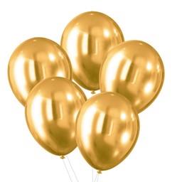 Balony - Celebrate! Efekt chromu (5szt.) złote