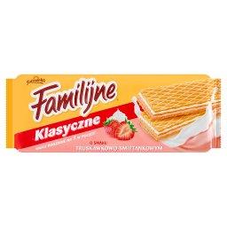 Klasyczne wafle o smaku truskawkowo-śmietankowym 180...