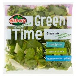 Green Time Green mix z młodym szpinakiem Mieszanka świeżych krojonych warzyw 150 g