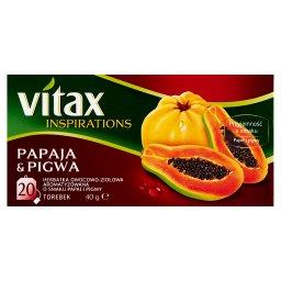 Inspirations Herbatka owocowo-ziołowa aromatyzowana o smaku papai i pigwy 40 g (20 x 2 g)