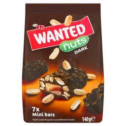 Wanted Baton nugatowy z orzeszkami ziemnymi i karmelem pokryty czekoladą deserową 140 g