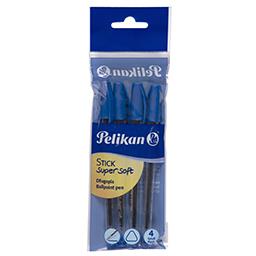 Pelikan Długopis Stick Super Soft niebieski 4 szt.