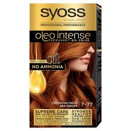 Oleo Intense Farba do włosów trwale koloryzująca z olejkami bez amoniaku czerwona miedź 7-77