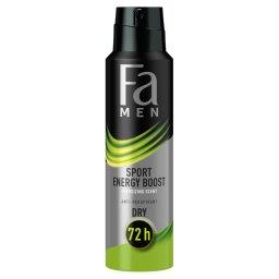 Men Sport Energy Boost 72h Antyperspirant w sprayu o pobudzającym zapachu imbiru i cytryny 150 ml