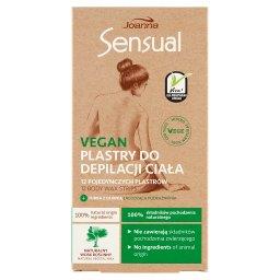 Sensual Vegan Plastry do depilacji ciała 12 sztuk + Tubka z oliwką łagodzącą 10 ml