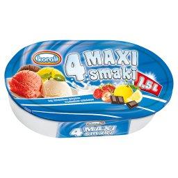 4 Maxi smaki Lody śmietankowo-cytrynowo-truskawkowo-...