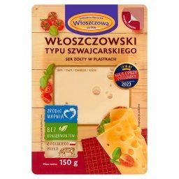 Ser żółty w plastrach włoszczowski typu szwajcarskiego 150 g