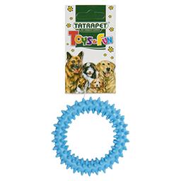 Zabawka ring gumowa zapachowa nietonąca dla psa 11cm mix kolorów