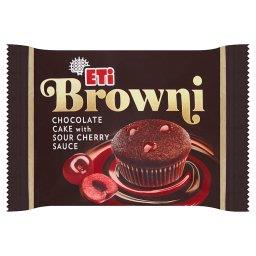 Browni Babeczka z czekoladą i nadzieniem o smaku wiś...