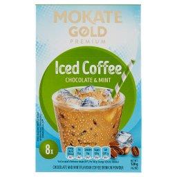 Gold Premium Iced Coffee Napój kawowy w proszku o smaku czekolady i mięty 120 g (8 x 15 g)