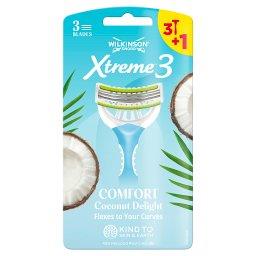 Xtreme3 Coconut Delight Jednorazowe maszynki do golenia dla kobiet 4 sztuki