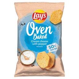 Oven Baked Pieczone formowane chipsy ziemniaczane o smaku śmietankowego serka z pieprzem 125 g