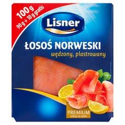 Premium Łosoś norweski wędzony plastrowany 100 g
