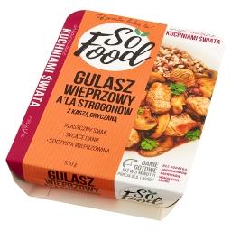 Inspirowane Kuchniami Świata Gulasz wieprzowy a'la strogonow z kaszą gryczaną 330 g