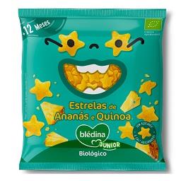 Snack estrelas ananás e quinoa