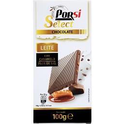 Tablete de chocolate de leite com caramelo